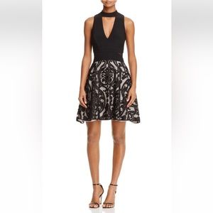 Avery G black lace dress